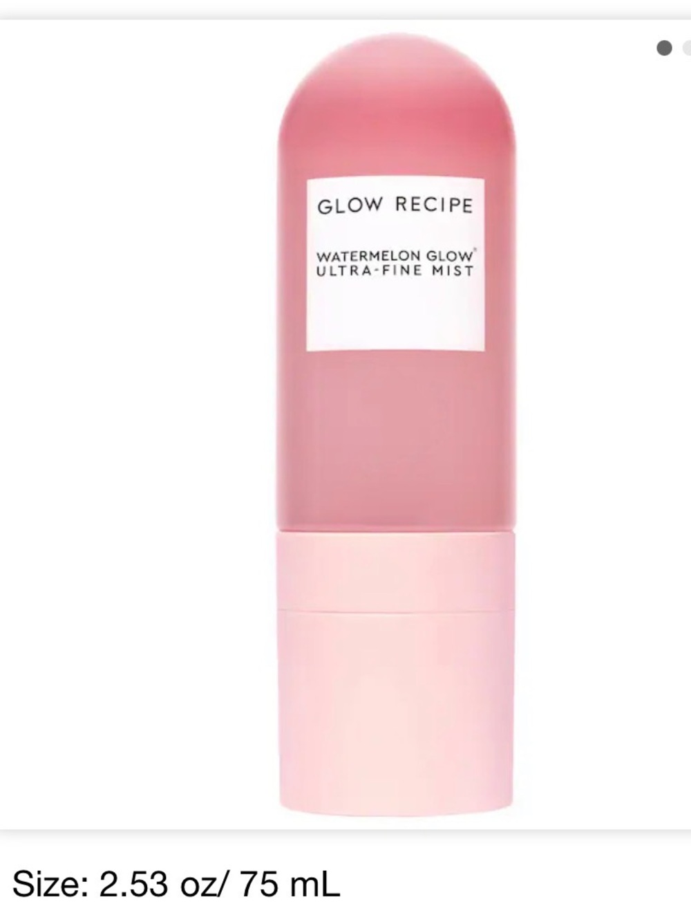 Glow Recipe Watermelon Glow Ultra-Fine Mist - Soft Pink, NWT